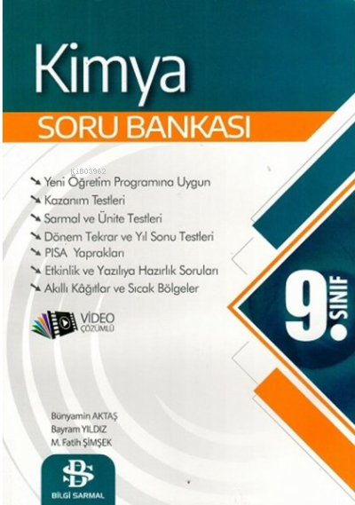  Bilgi Sarmal 9 Sınıf Kimya Soru Bankası | Kolektif | Bilgi Sarmal (Bayilik) | 9786258070255 | 