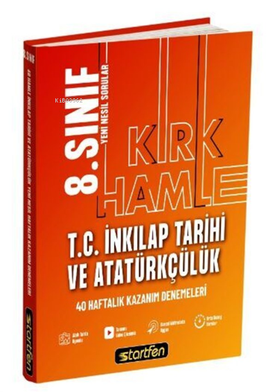 8. Sınıf İnkılap Tarihi 40 Deneme Haftalık Kazanım Denemeleri