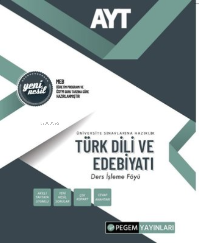 AYT Türk Dili ve Edebiyatı Ders İşleme Föyü