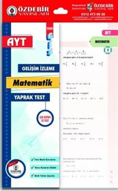 Özdebir AYT Matematik Gis Yaprak Test