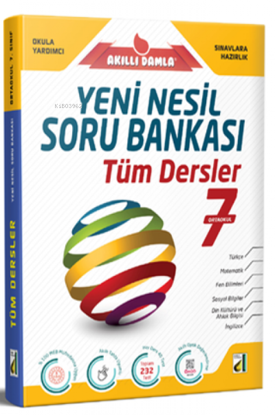 Damla Eğitim Yeni Nesil Tüm Dersler Soru Bankası 7. Sınıf