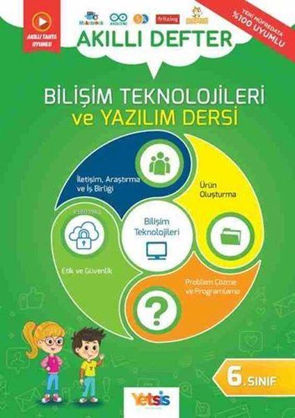 Yetsis Yayınları 6. Sınıf Bilişim Teknolojileri ve Yazılım Dersi Akıllı Defter