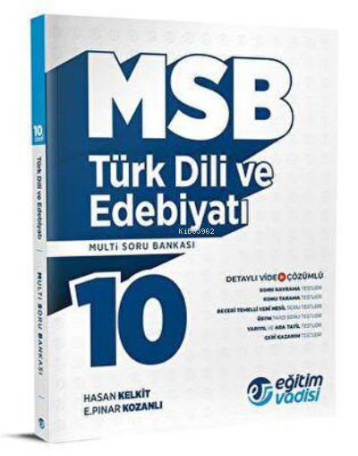 Eğitim Vadisi 2023 10. Sınıf Türk Dili ve Edebiyatı MSB Multi Soru Bankası