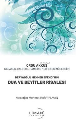 Deryaoğlu Mehmed Efendi’nin Dua Ve Beyitler Risalesi
