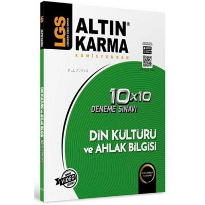 Altın Karma 8.Sınıf LGS Din Kültürü ve Ahlak Bilgisi 10x10 Deneme Sınavı