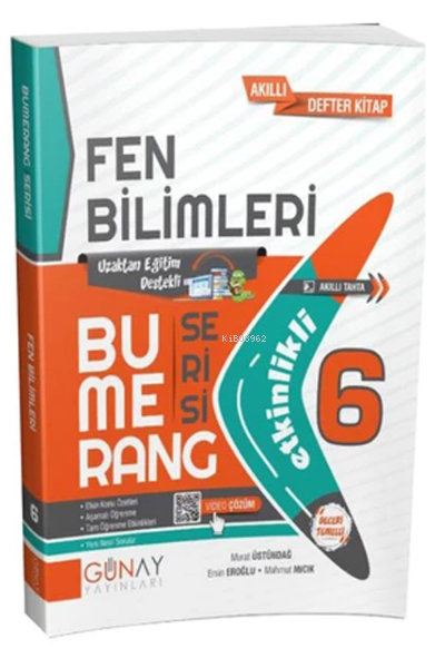 Günay 6Sınıf Bumerang Etkinlikli Fen Bilimleri Soru Bankası | Kolektif | Günay Yayıncılık | 9786257150002 | 