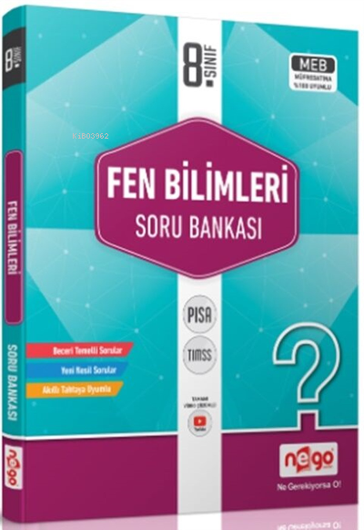 LGS 8.Sınıf Fen Bilimleri Soru Bankası Nego Yayınları