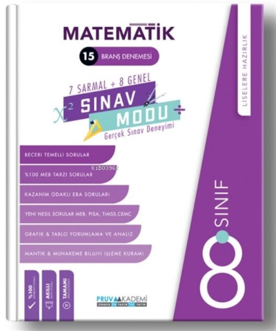 Pruva 8. Sınıf Sınav Modu Matematik