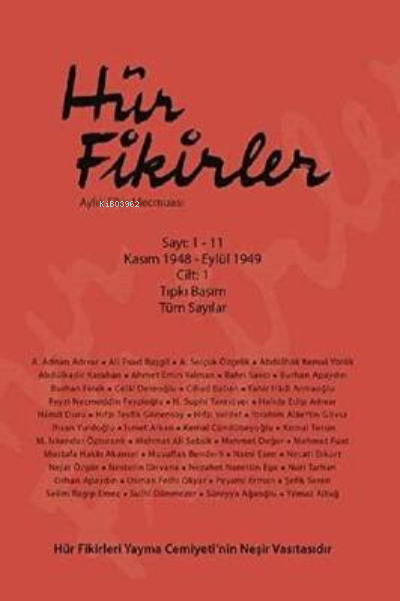 Hür Fikirler Dergisi (Ciltli Kapak)