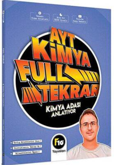  2023 Kimya Adası AYT Kimya Full Tekrar Video Ders Kitabı | 2023 Kimya Adası AYT Kimya Full Tekrar Video Ders Kitabı | Murat Namlı | F10 Yayınları | 9786057240668 