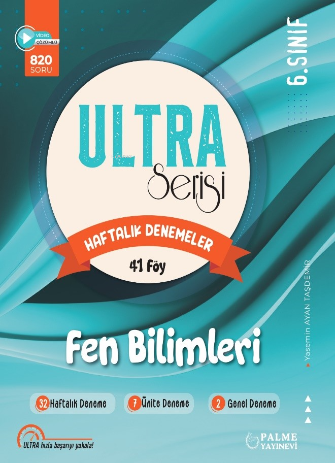 Palme 6. Sınıf Ultra Serisi Fen Bilimleri Haftalık Denemeleri 41 Föy