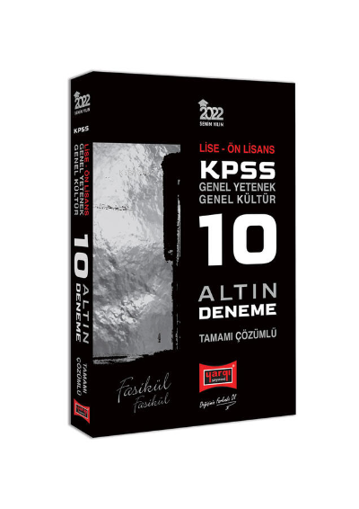  2022 KPSS Lise Önlisans 10 Altın Fasikül Deneme Sınavı | Kolektif | Yargı Yayınevi | 9786254424281 | 
