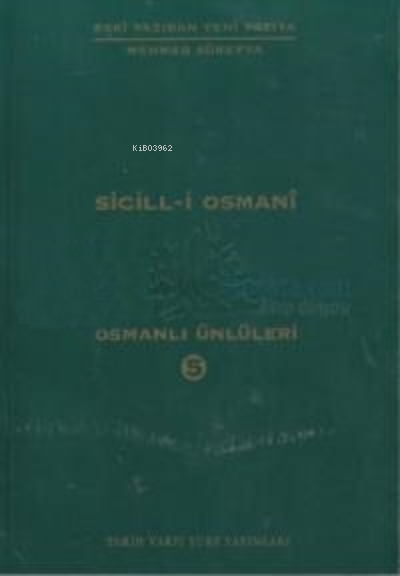 Sicill-i Osmani 5. Cilt