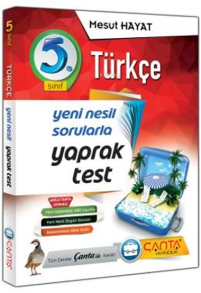  Çanta 5Sınıf Yaprak Test Türkçe 2019 14 90 | Çanta 5Sınıf Yaprak Test Türkçe 2019 14 90 | Mesut Hayat | Çanta Yayınları | 9786057821485 