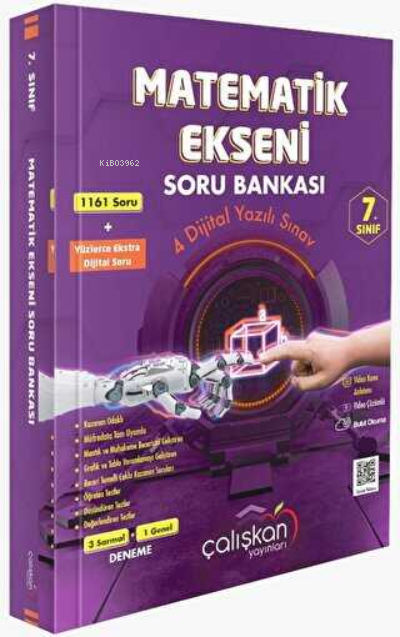  7 Snf Matematik Ekseni / Soru Bankası | Kolektif | Çalışkan Yayınları | 9786257265621 | 