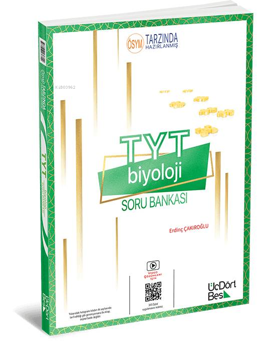 Üç Dört Beş Yayınları TYT Biyoloji Soru Bankası