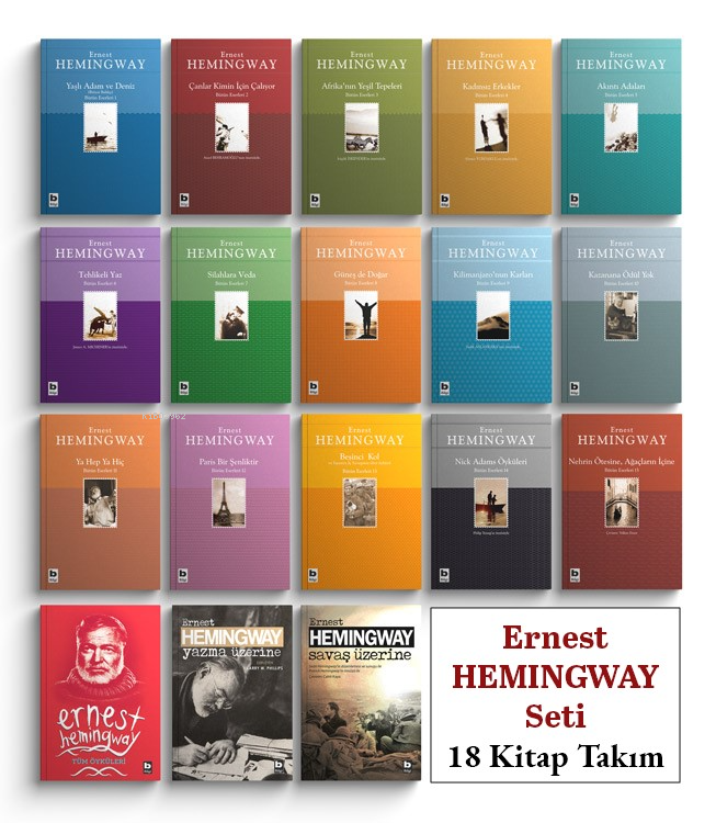 Ernest Hemingway Seti  (18 Kitap Takım)