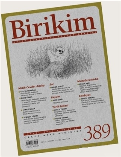  Birikim Aylık Edebiyat Kültür Dergisi Sayı 389 Eylül 2021 | Birikim Aylık Edebiyat Kültür Dergisi Sayı 389 Eylül 2021 | Kolektif | Birikim Yayınları | 2770000040204 