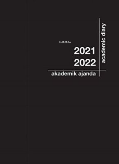  2021 2022 Akademik Ajanda 21x29cm Siyah | Kolektif | Akademi Çocuk (Hazırlık) | 8681379331180 | 