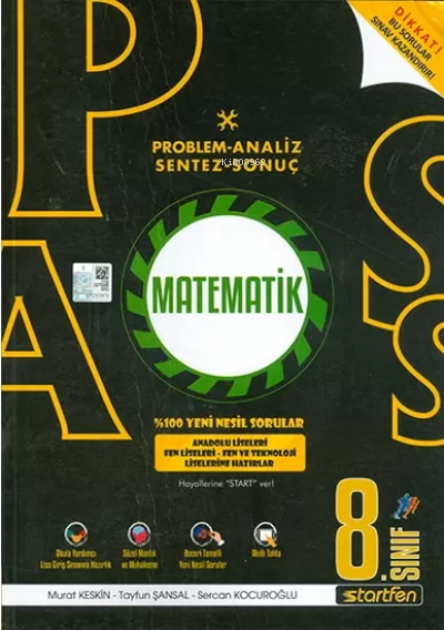 Startfen 8.Sınıf Pass Matematik Soru Bankası