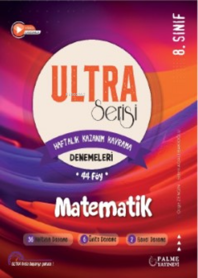 Ultra Serisi 8.Sınıf Matematik Deneme Kitabı