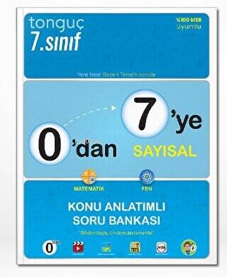Tonguç Yayınları 7. Sınıf 0`dan 7`ye Sayısal Konu Anlatımlı Soru Bankası