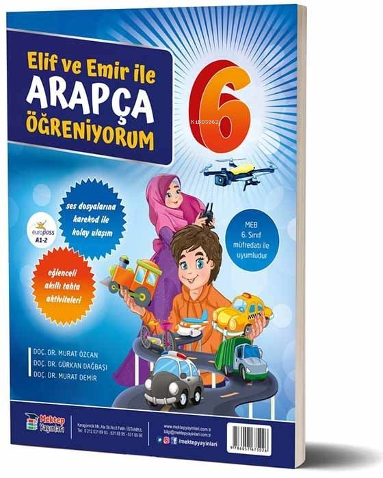 Elif ve Emir İle Arapça Öğreniyorum 6. Sınıf; Eğlenceli Akıllı Tahta Aktiviteleri, Ses Dosyalarına Karekod İle Kolay Ulaşım