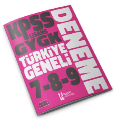 2023 Kpss Lisans Gygk Türkiye Geneli Deneme Seti 7-8-9