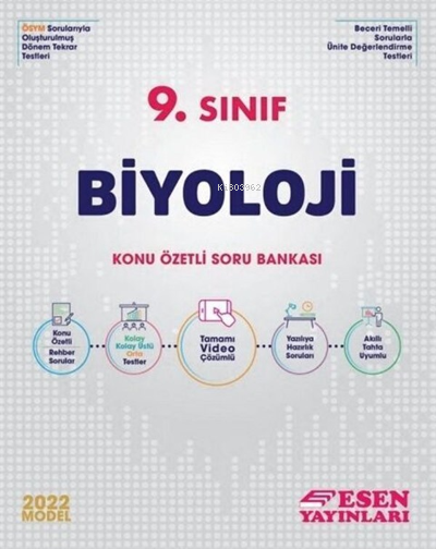 Esen 9.Sınıf Biyoloji Konu Özetli Soru Bankası