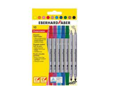  Faber Castell (Eberhard) Keçeli Boya Kalemi (10 Lu) (Çift Taraflı) (Bir Uç Kalın Bir Uç İnce) | Faber Castell (Eberhard) Keçeli Boya Kalemi (10 Lu) (Çift Taraflı) (Bir Uç Kalın Bir Uç İnce) | Faber Castell | 4087205500104 