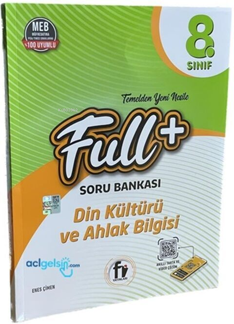  8Sınıf Full+ Din Kültürü Ve Ahlak Bilgisi Soru Bankası | Kolektif | Fi Yayınları | 9786052671818 | 