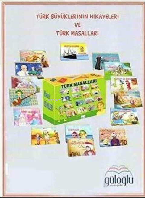 Türk Büyüklerinin Hikayeleri ve Türk Masalları Seti (15 Spiralli, Sehpa ve CD’li )