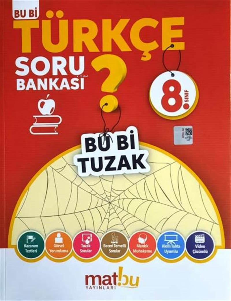  8Sınıf Türkçe Bu Bi Tuzak Soru Bankası | 8Sınıf Türkçe Bu Bi Tuzak Soru Bankası | Kolektif | Matbu Yayınları (Hazırlık) | 9786259980034 