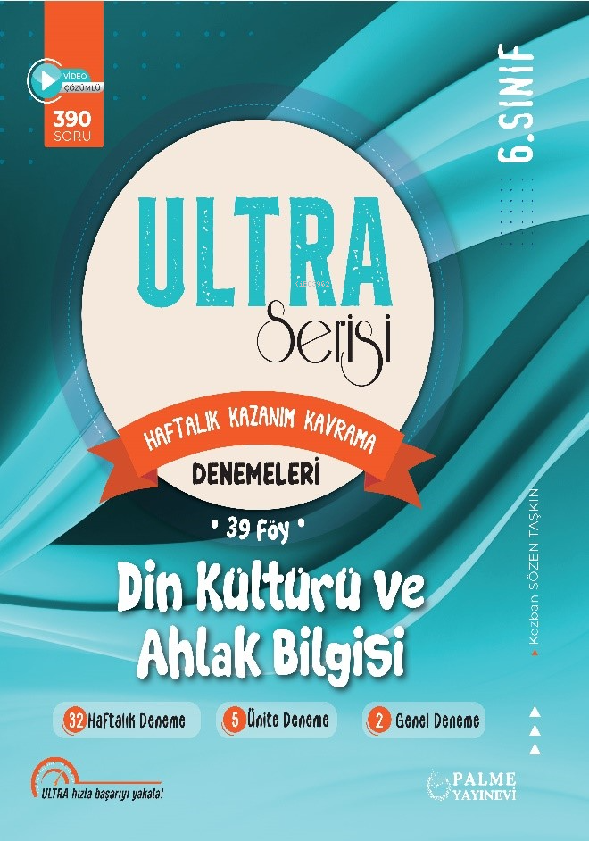 6.Sınıf Ultra Serisi Din Kültürü ve Ahlak Bilgisi Denemeleri 39 Föy