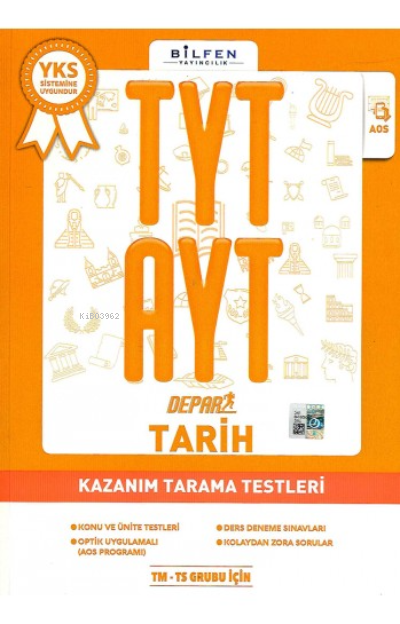 Bilfen Tyt - Ayt Tarih Depar Kazanım Tarama Testleri