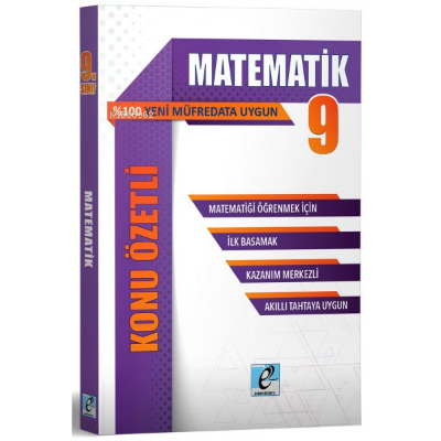  9 Sınıf Matematik Konu Özetli Soru Bankası | Kolektif | Derece Yayınları | 9786058402980 | 