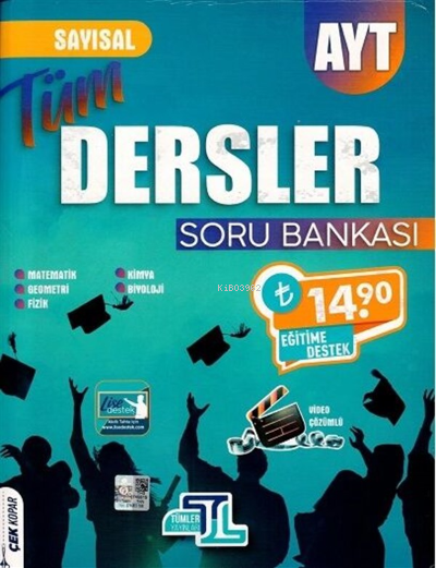  Ayt Soru Bankası Tüm Dersler Sayısal 2022 | Ayt Soru Bankası Tüm Dersler Sayısal 2022 | Kolektif | Tümler Yayınları (Bayilik) | 9786257273251 