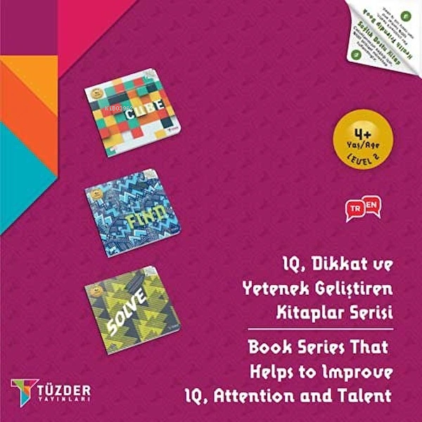 4+ Yaş Seti Level 2;IQ Dikkat Ve Yetenek Geliştiren Kitaplar Serisi