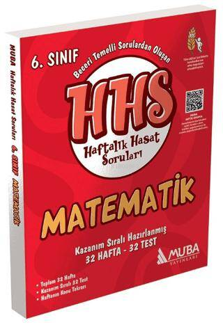 Muba Yayınları 6. Sınıf Matematik Haftalık Hasat Soruları (HHS)