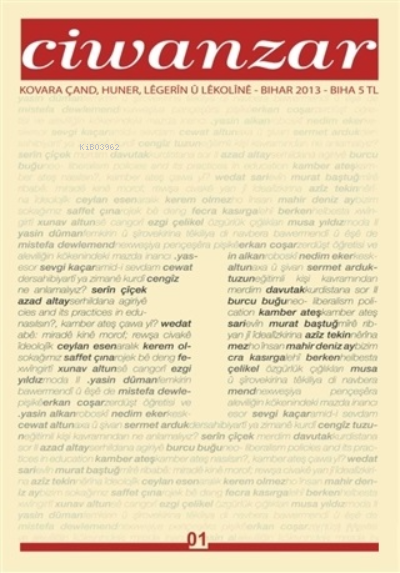  Ciwanzar Bihar 2013 | Ciwanzar Bihar 2013 | Kolektif | Ar Yayınları | 9786056369940 