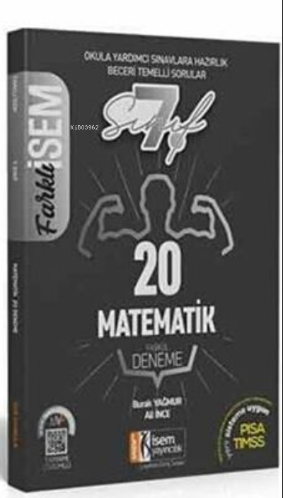  2021 Farklı İsem 7 Sınıf Matematik 20 Deneme | 2021 Farklı İsem 7 Sınıf Matematik 20 Deneme | Kolektif | İsem Yayıncılık (Hazırlık) | 9786052866030 