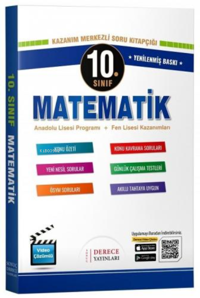  Derece 10Sınıf Matematik Set | Derece 10Sınıf Matematik Set | Kolektif | Derece Yayınları | 9786057943866 