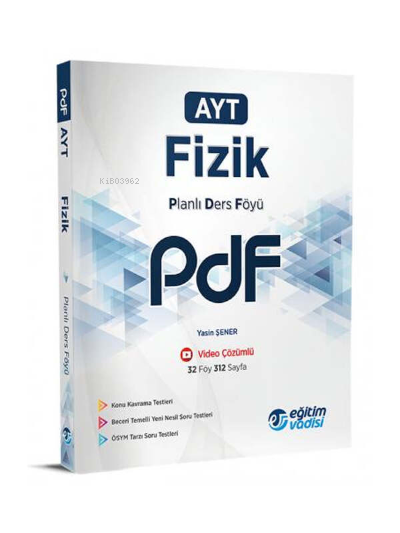  2022 Ayt (Pdf) Fızık | 2022 Ayt (Pdf) Fızık | Kolektif | Eğitim Vadisi Yayınları | 9786051948874 