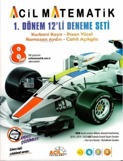  Acil 08Sınıf Lgs 1Dönem 12 Li Deneme 2021 | Kolektif | Acil Yayınları (Bayilik) | 9786257134101 | 