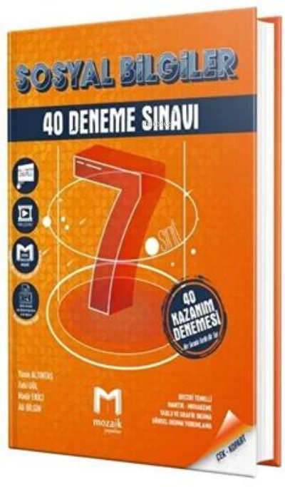 7.Sınıf Mozaik Deneme 40Lı Sosyal Bilgiler - 2023