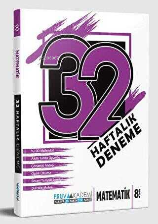 Pruva 8. Sınıf Matematik 32 Haftalık Deneme