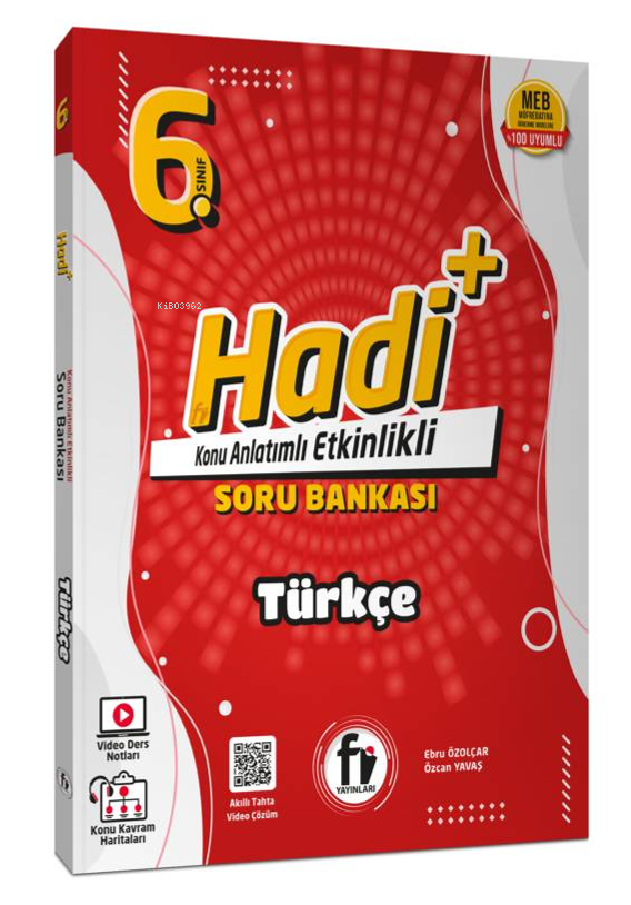  Fi Yayınları 6 Sınıf Hadi+ Türkçe Soru Bankası | Ebru Özolçar | Özcan Yavaş | Fi Yayınları | 9786052672723 | 