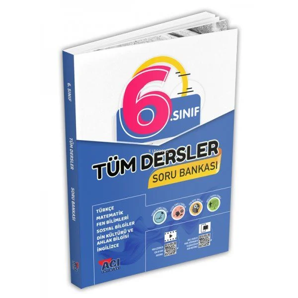  Açı 6Sınıf Tüm Dersler Soru Bankası | Kolektif | AÇI YAYINLARI | 9786254042966 | 