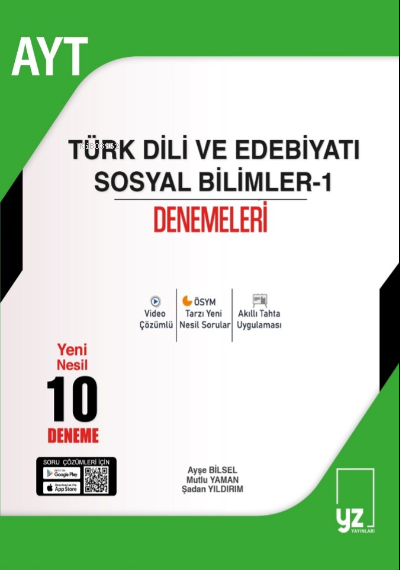 AYT Türk Dili ve Edebiyatı Sosyal Bilimleri-1 ;10 Deneme