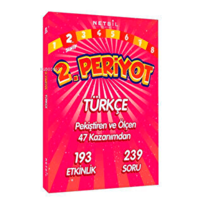  2 Sınıf Periyot Türkçe | 2 Sınıf Periyot Türkçe | Kolektif | Netbil Yayıncılık | 9786257857468 